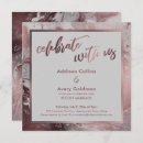 Search for grey marble invitations Rose gold