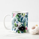 Search for elegant floral monogram mugs Stylish