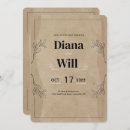 Search for parchment wedding invitations Rustic