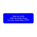 Search for add text return address labels Blue