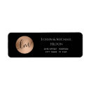 Search for gold circle return address labels Minimalist