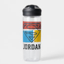 Search for superman water bottles S shield