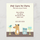 Search for cat sitting flyers Animal care