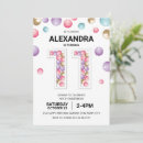 Search for girls 11th birthday invitations Rainbow