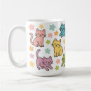 Search for cute cat cartoon mugs Kawaii cat design