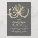 Search for horseshoe wedding invitations Western