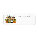 Search for happy thanksgiving return address labels Pumpkins