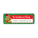 Search for gingerbread man return address labels Festive