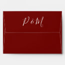 Search for burgundy wedding envelopes Typography
