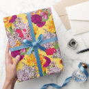 Search for vintage valentine wrapping paper Yellow