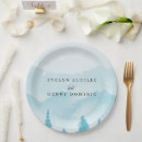 Search for winter forest plates Dusty blue
