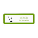 Search for golf ball return address labels Green