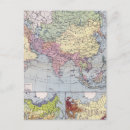 Search for vintage map of asia postcards Asian