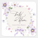 Search for purple wildflower stickers Baby shower