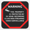 Search for video surveillance stickers Business