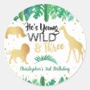 Search for young boys stickers Third birthday