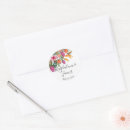Search for pink flowers wedding stickers Tropical