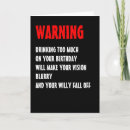 Search for warning to cards For him