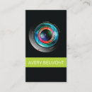Search for lens business cards Elegant