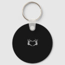 Search for goth skull rounded key rings Heart hands