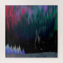 Search for northern lights puzzles Purple