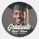 Search for senior graduation graduate party stickers Minimalist