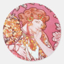 Search for art nouveau floral stickers Mucha