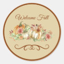 Search for welcome round stickers Pumpkin