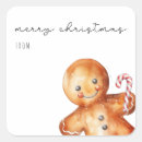 Search for cute gingerbread man stickers Watercolor