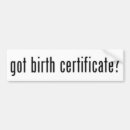 Search for certificate bumper stickers Birther