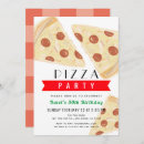 Search for adult pizza party invitations Red