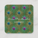Search for feather business cards Purple