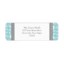 Search for blue damask return address labels Girly