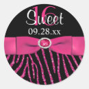 Search for pink zebra stripes stickers Bow