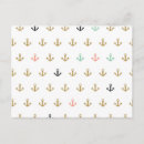 Search for anchor pattern postcards Beach