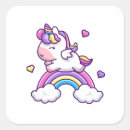 Search for cute cartoon unicorn stickers Whimsical