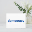 Search for democracy postcards Blue