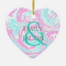 Search for pink heart christmas tree decorations Couple