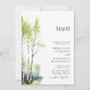 Search for birch wedding invitations Watercolor