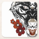 Search for wolf coasters Illustration