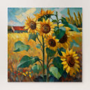 Search for sunflower puzzles Impressionism