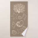 Search for seashells bath towels Nautical bathroom