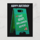 Search for billiard birthday cards Green