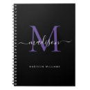 Search for purple notebooks Monogrammed