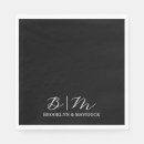 Search for solid color napkins Black and white