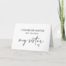 Search for sister in law bridesmaid cards Maid of honour