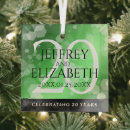 Search for 20th wedding anniversary christmas tree decorations Elegant