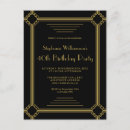 Search for art deco border invitations Gold