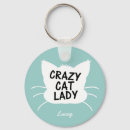 Search for crazy cat lady key rings Pets