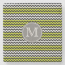 Search for green and white patterns coasters Zigzag
